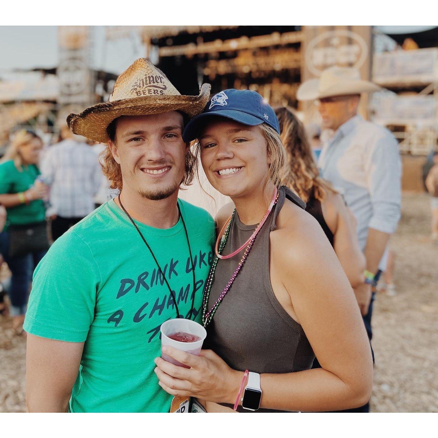 One of our earliest pictures together at ND Country Fest