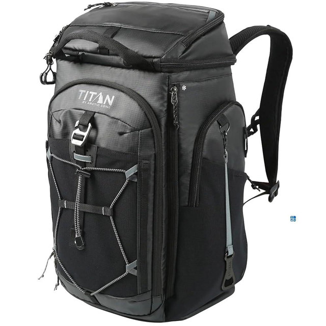 26 CANS Titan by Arctic-Zone Super Foam and Leak Proof Backpack Cooler - Black