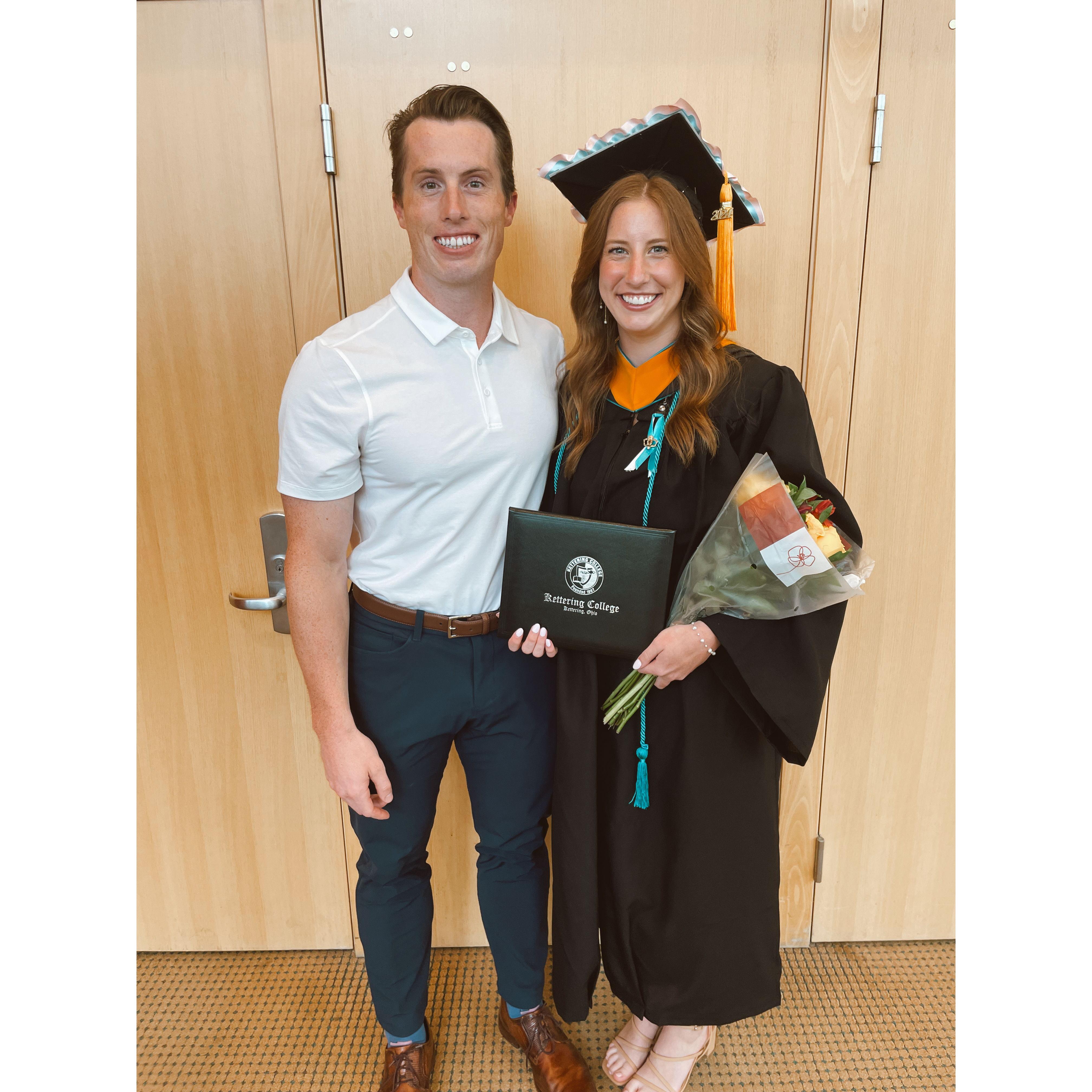 Us at Hannah's nursing school graduation, July 2024