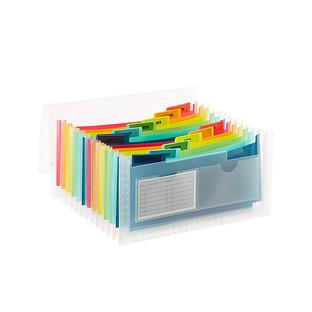 Multi-Color 13-Pocket Accordion Receipt File