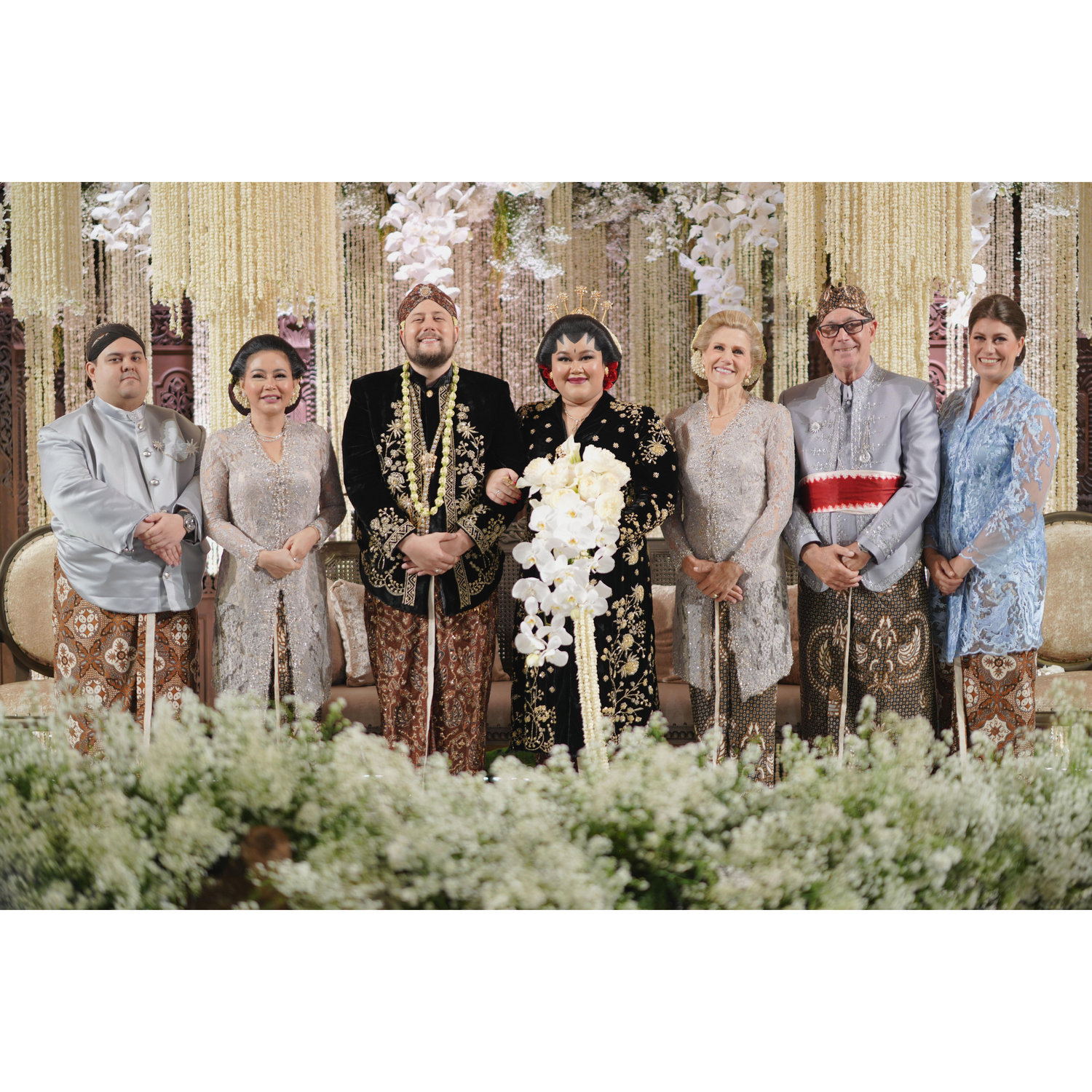with Safrinna's mother & brother and Connor's parents & sister
