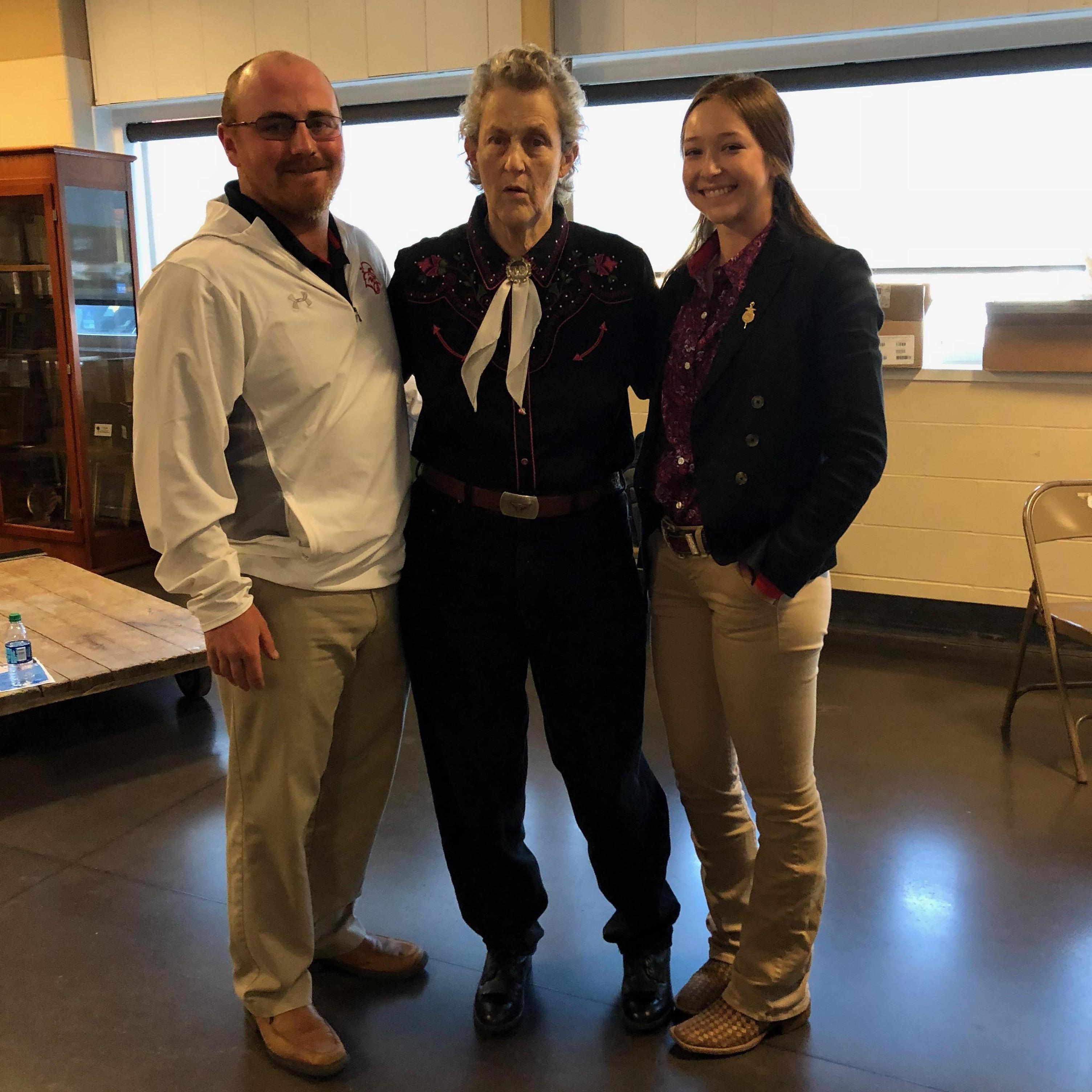 When Johnny and I took our students to Kearney to listen to Temple Grandin speak about animal behavior and welfare. So glad we got a picture with this amazing woman!