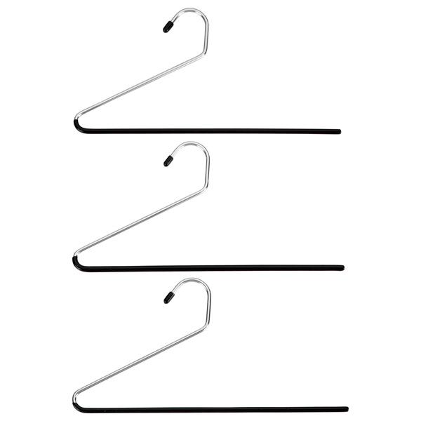 Chrome Metal Pant Hangers Pkg/3 Pkg/3