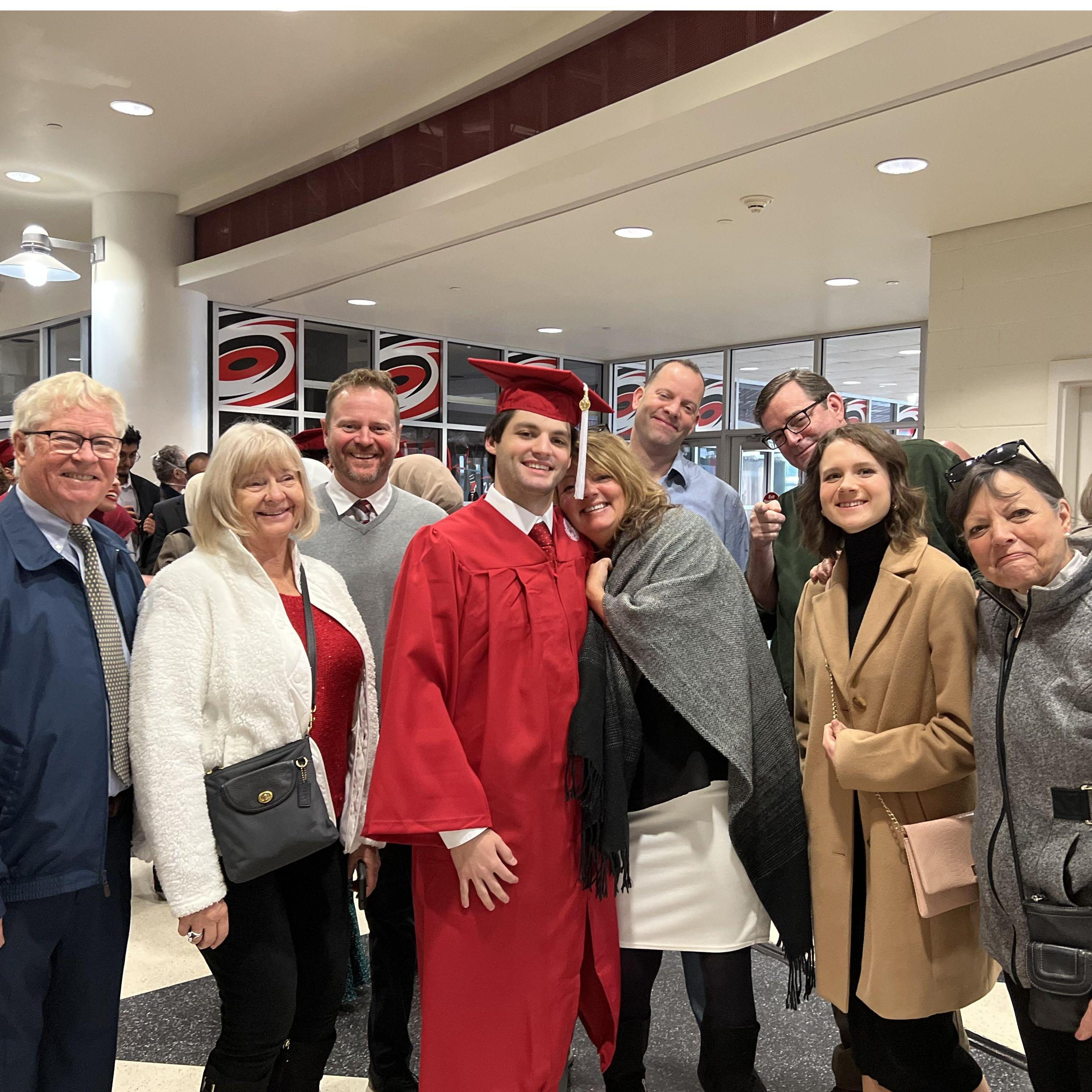 Cole's College Graduation from NC State, 2022