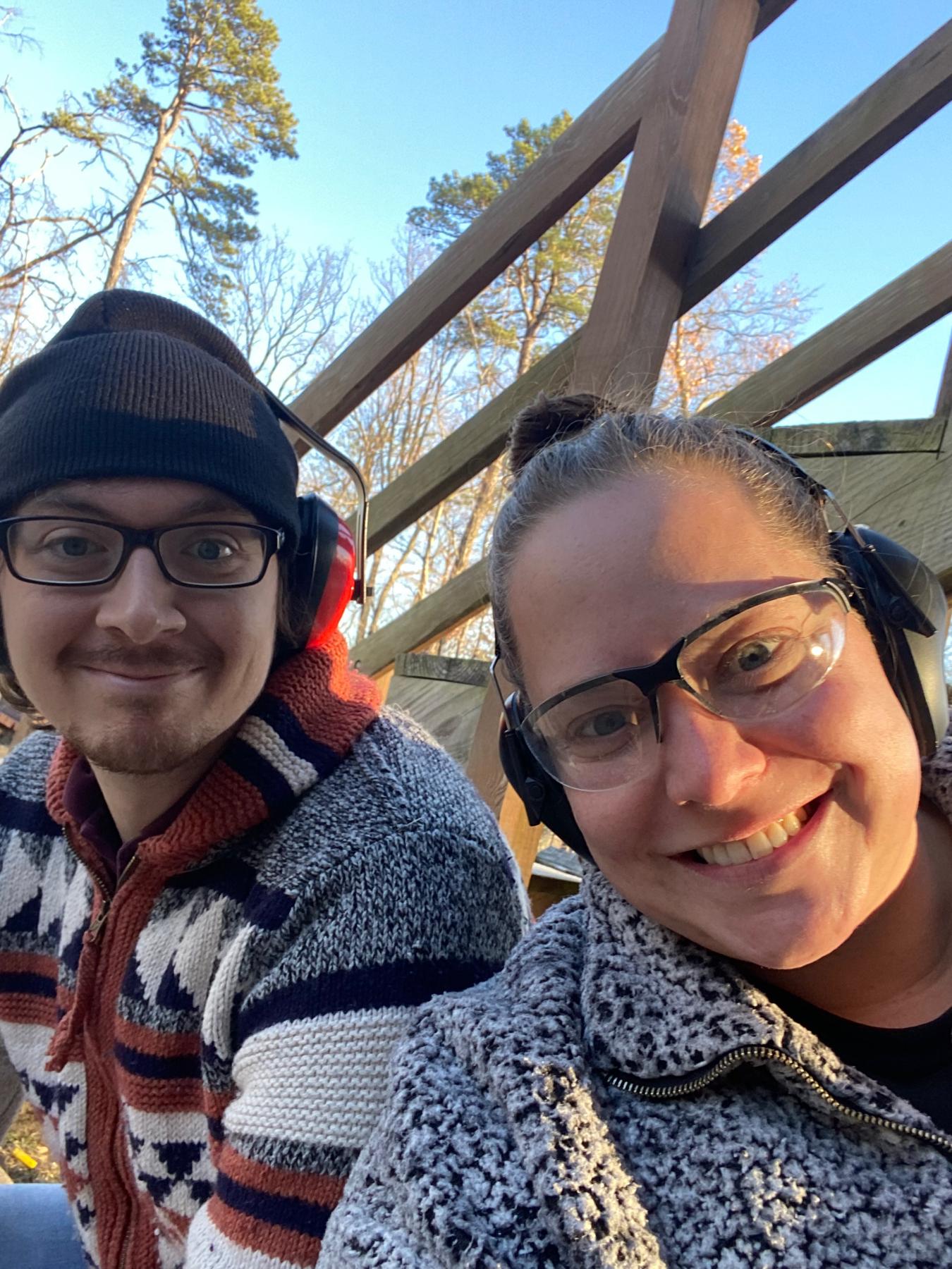 We had fun shooting clay pigeons while celebrating Thanksgiving with family. November 2022.