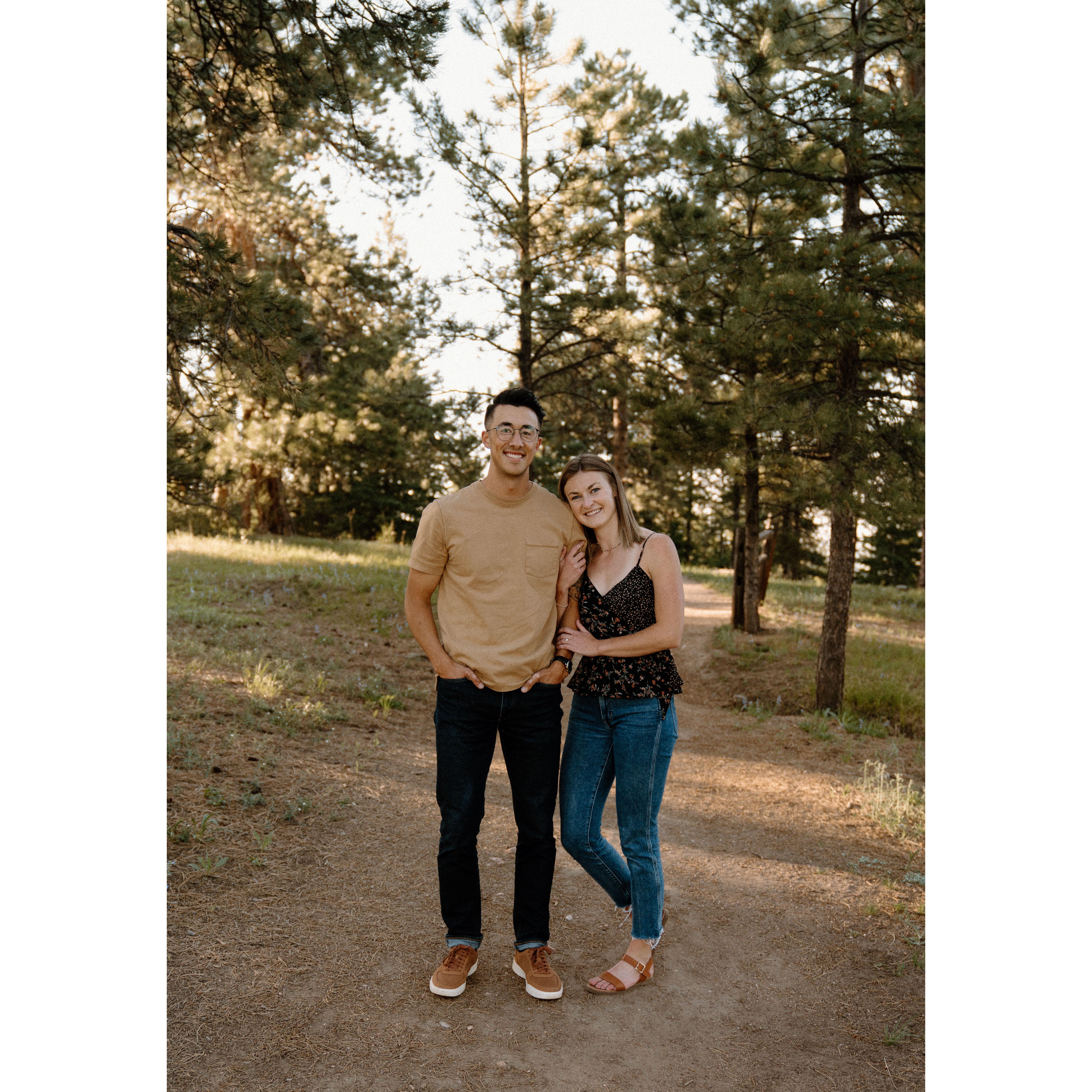 Engagement photos at Mt. Falcon