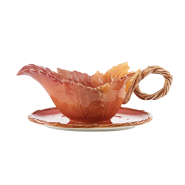 Harvest Gravy Boat with Tray