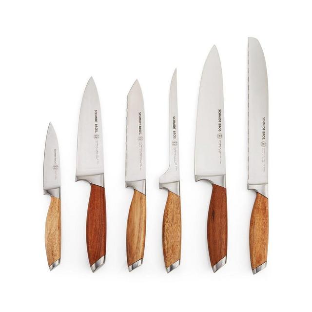 Schmidt Brothers Cutlery Bonded Teak Knife Block Set, 7-Piece