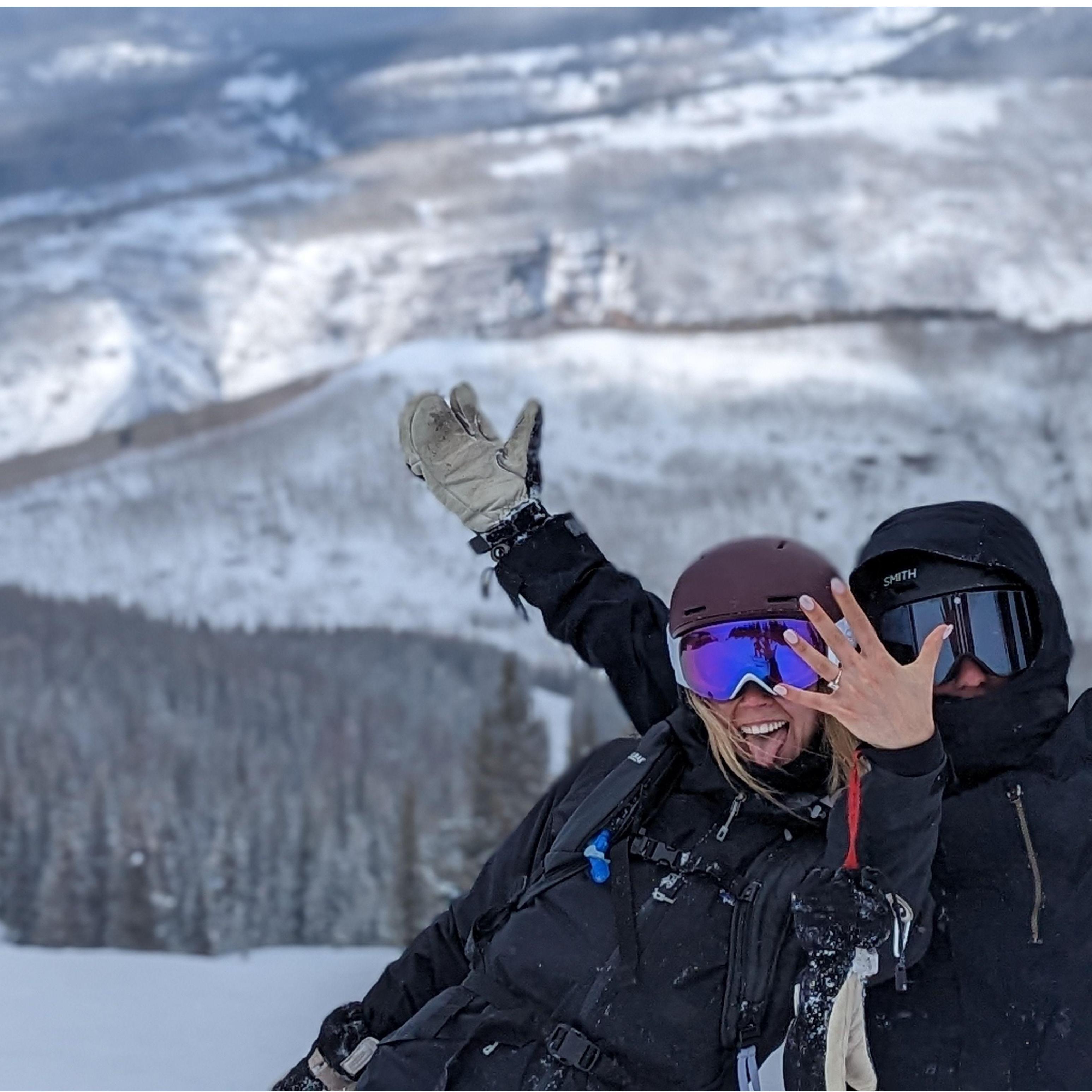 Hank proposed in Vail, CO on February 23, 2023