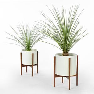 Case Study Planter w/ Stand - White