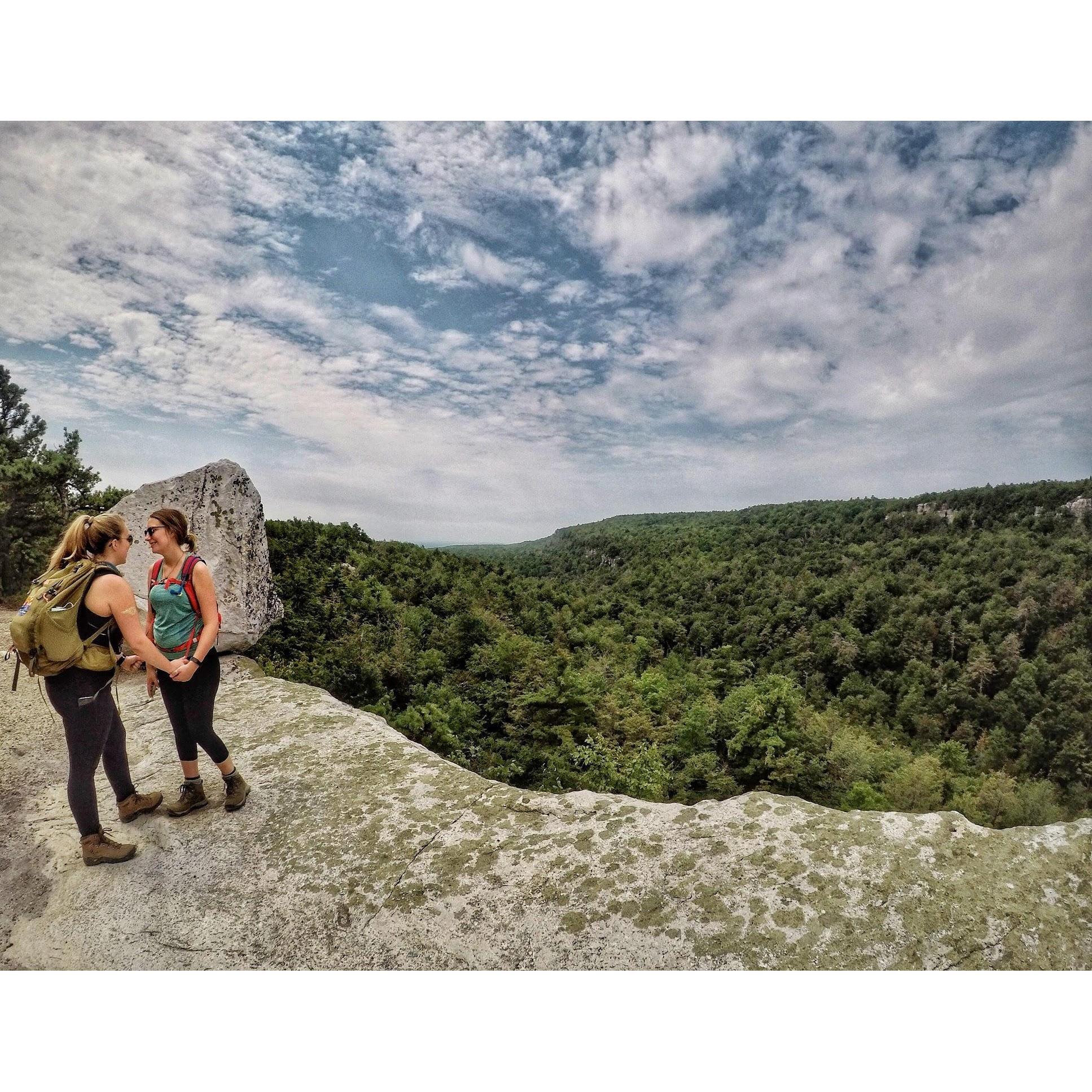 Hiking Gertrude's Nose with friends as preparation for the Inca Trail hike. Another great shot taken on Sydni's GoPro... thanks for being our personal photog, Syd :)