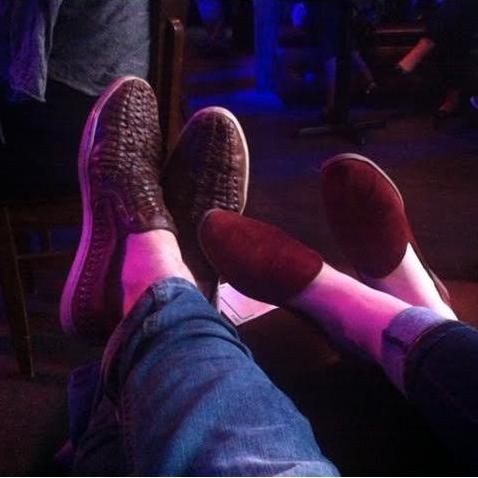 The first photo Evan posted of us on social media