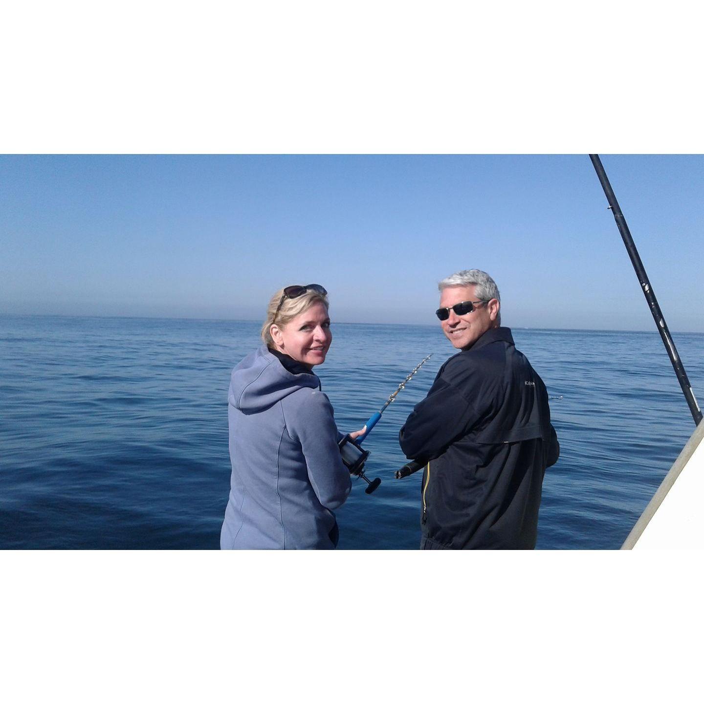 Deep sea fishing in April San Diego California