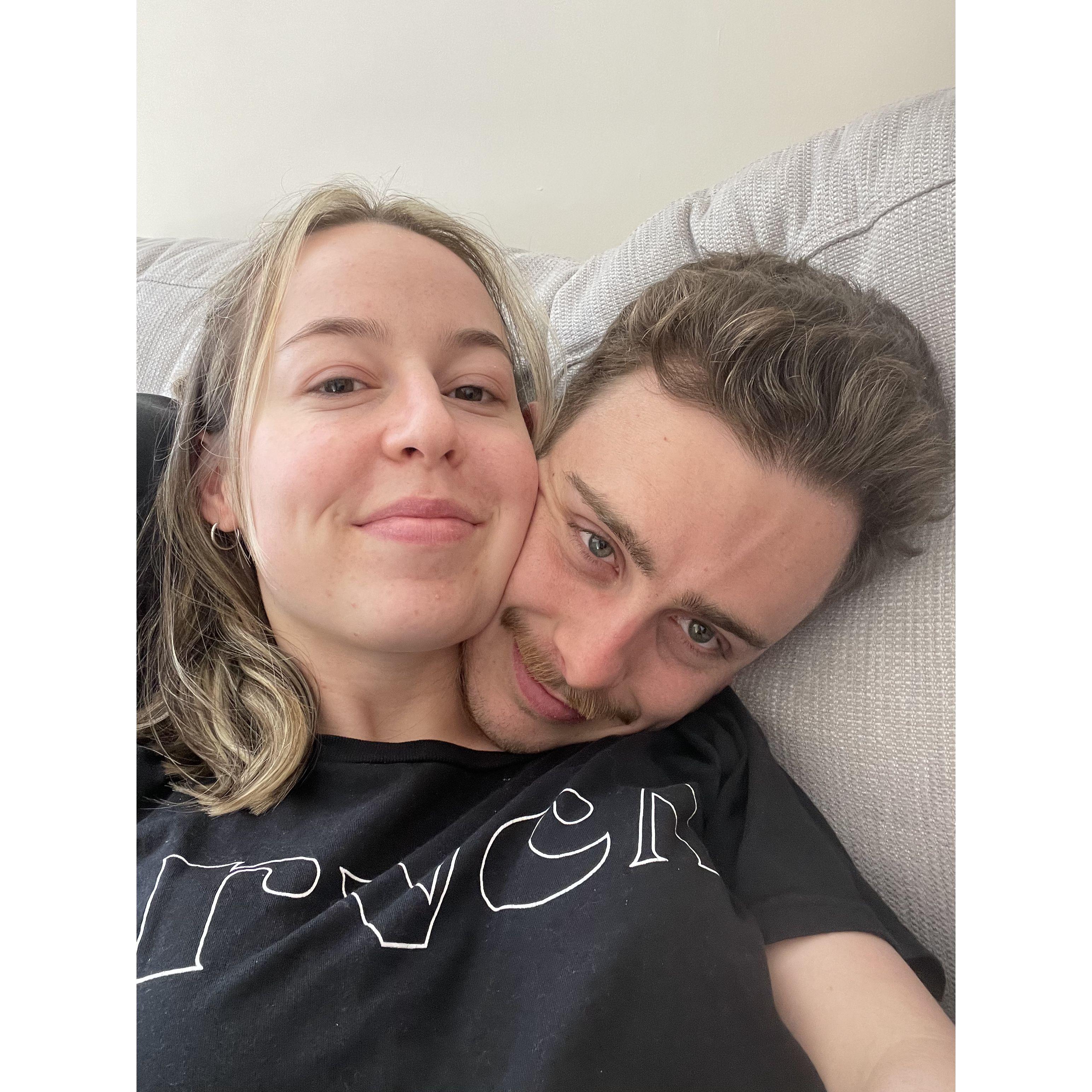 Eastbourne, April 2025: Chilling at home