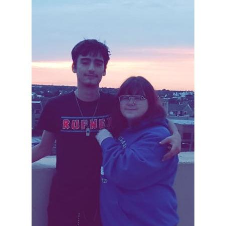 We went on a double date with his oldest sister Ash and her now husband Clint. We had her snap a photo us in that beautiful sunset.