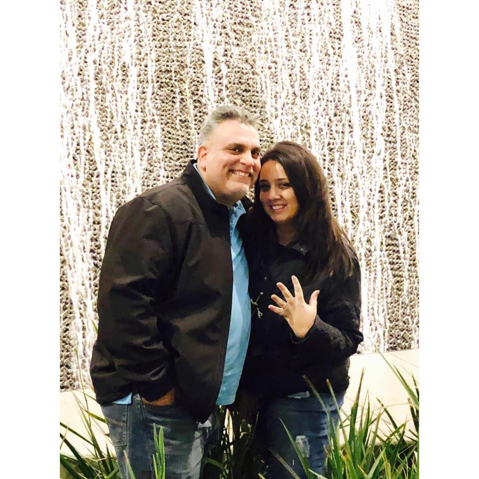 Tony popped the question in Las Vegas