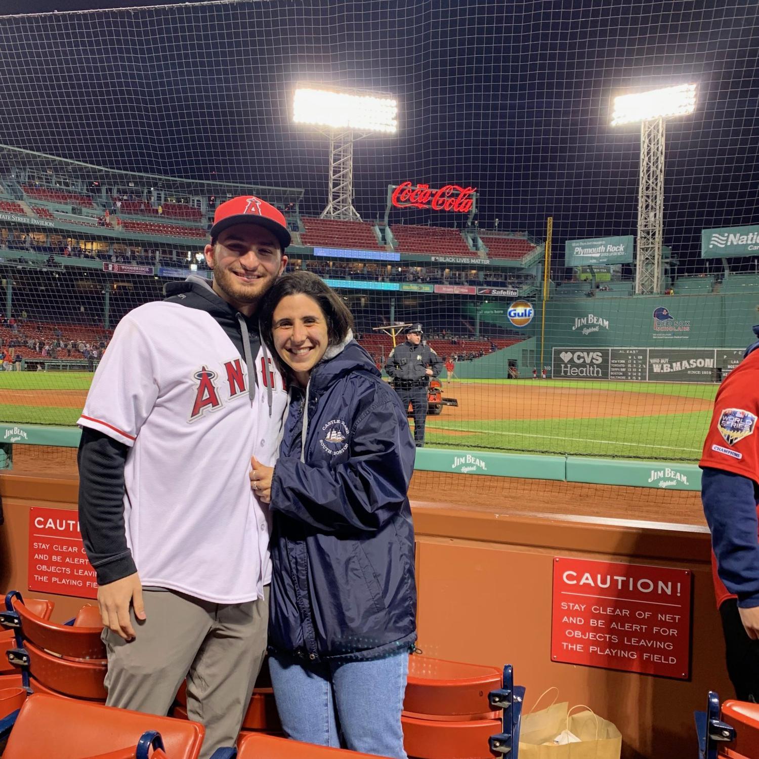 Red Sox Angels game… Sox won