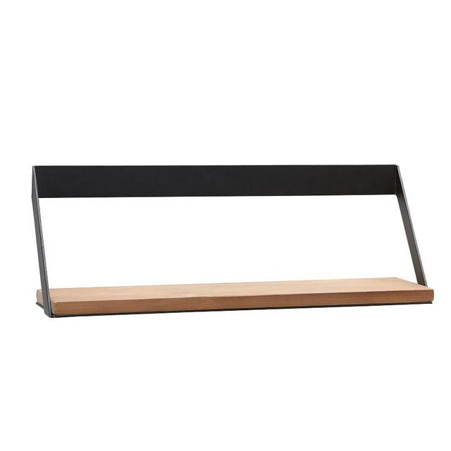 Trenton Shelf, Aged Wood & Iron, 18"W x 6" D