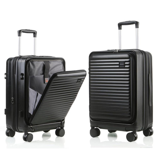 Kmvazcd Carry On Luggage Airline Approved, 20 Inch Expandable PC Hardside Lightweight Suitcases with Spinner Wheels and TSA Lock