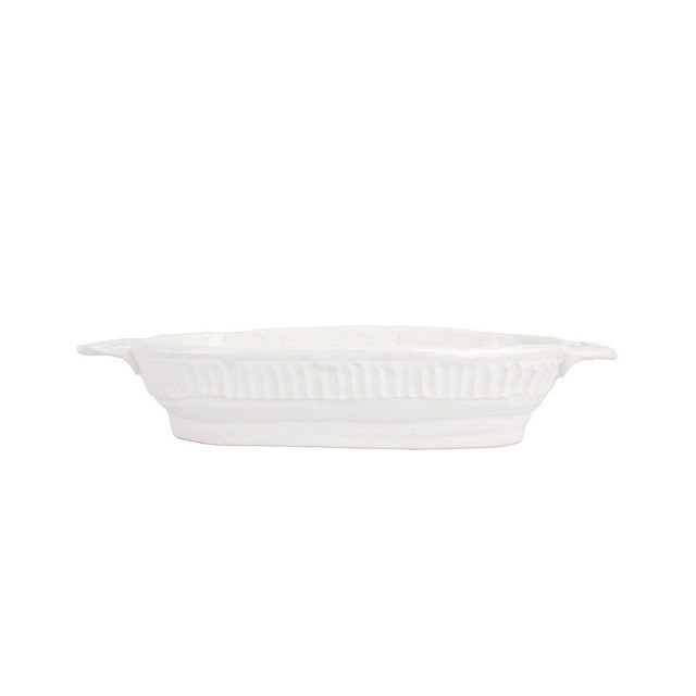VIETRI Pietra Serena Handled Oval Bowl