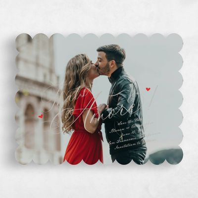 Greige, Brown Wedding Save the Date - Estate Photo