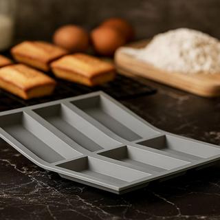 Elastomoule Financier Silicone Mold - 6 Portion