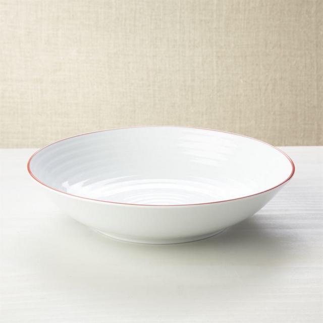 Roulette Red Band Serving Bowl