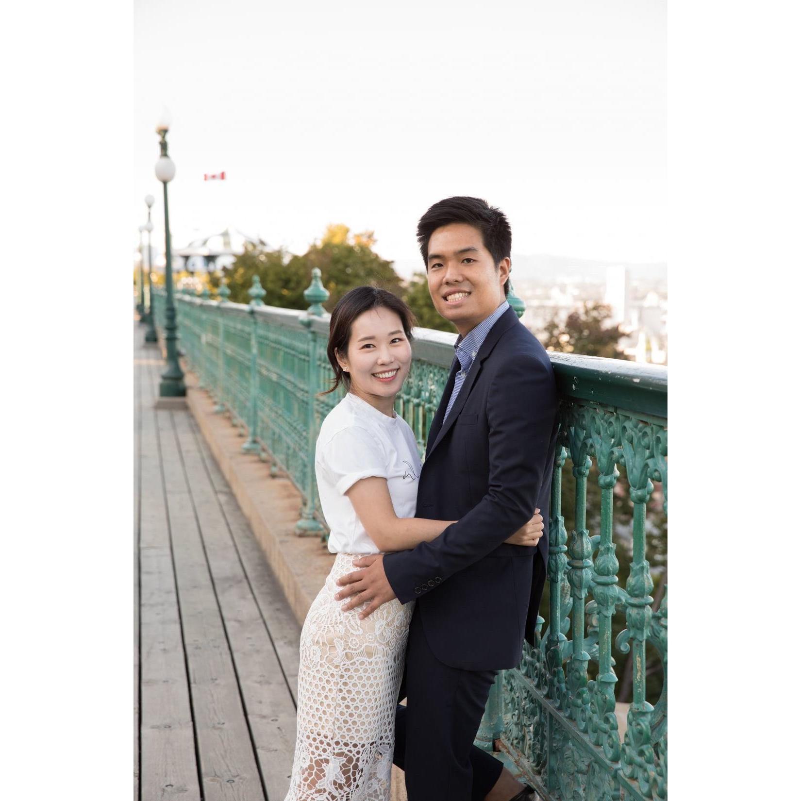 Our photoshoot session right after the proposal