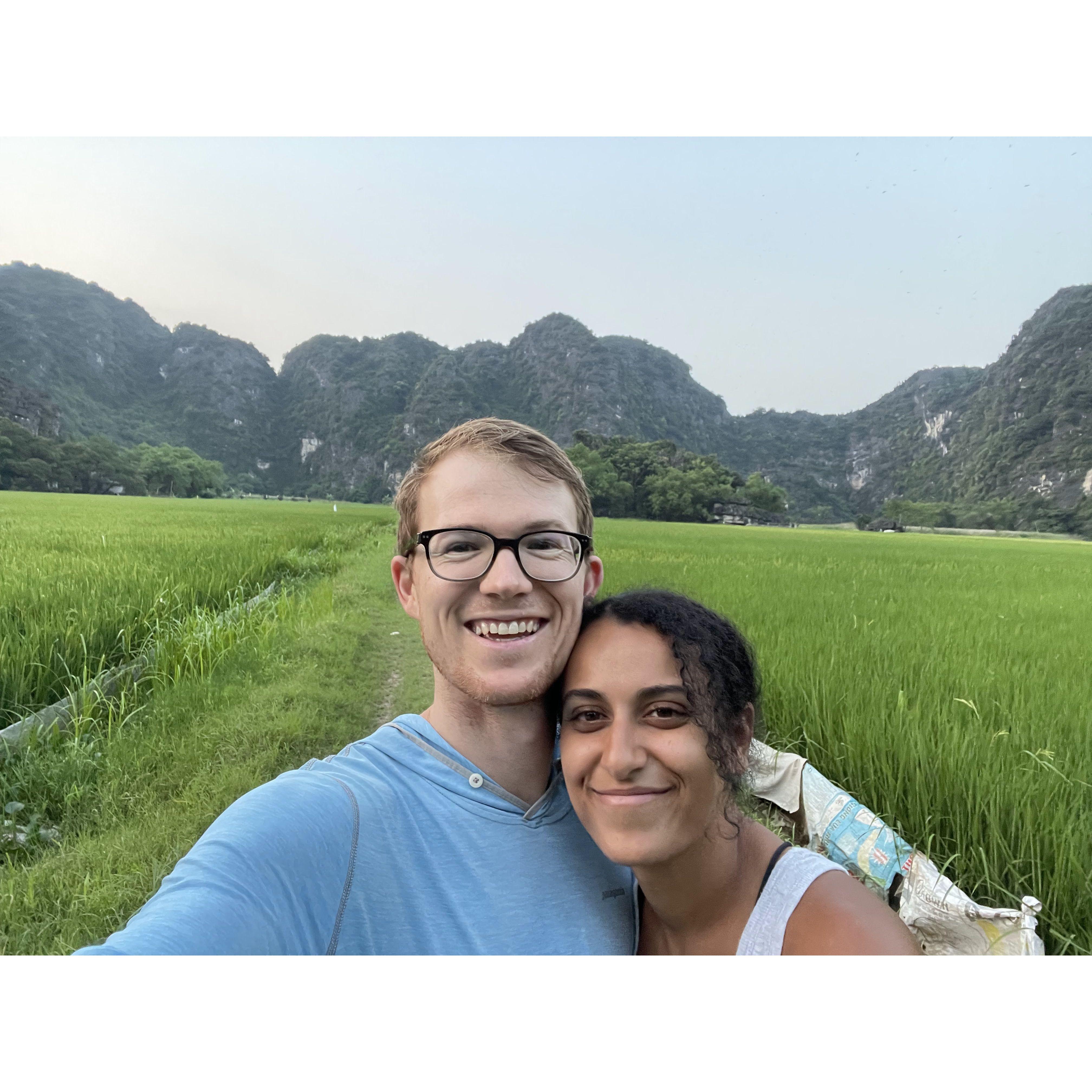 To our surprise, Vietnam has a lot of rice fields.