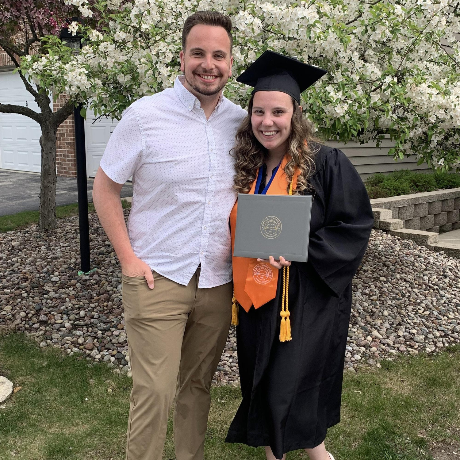 Andie's undergraduate graduation, May 2021