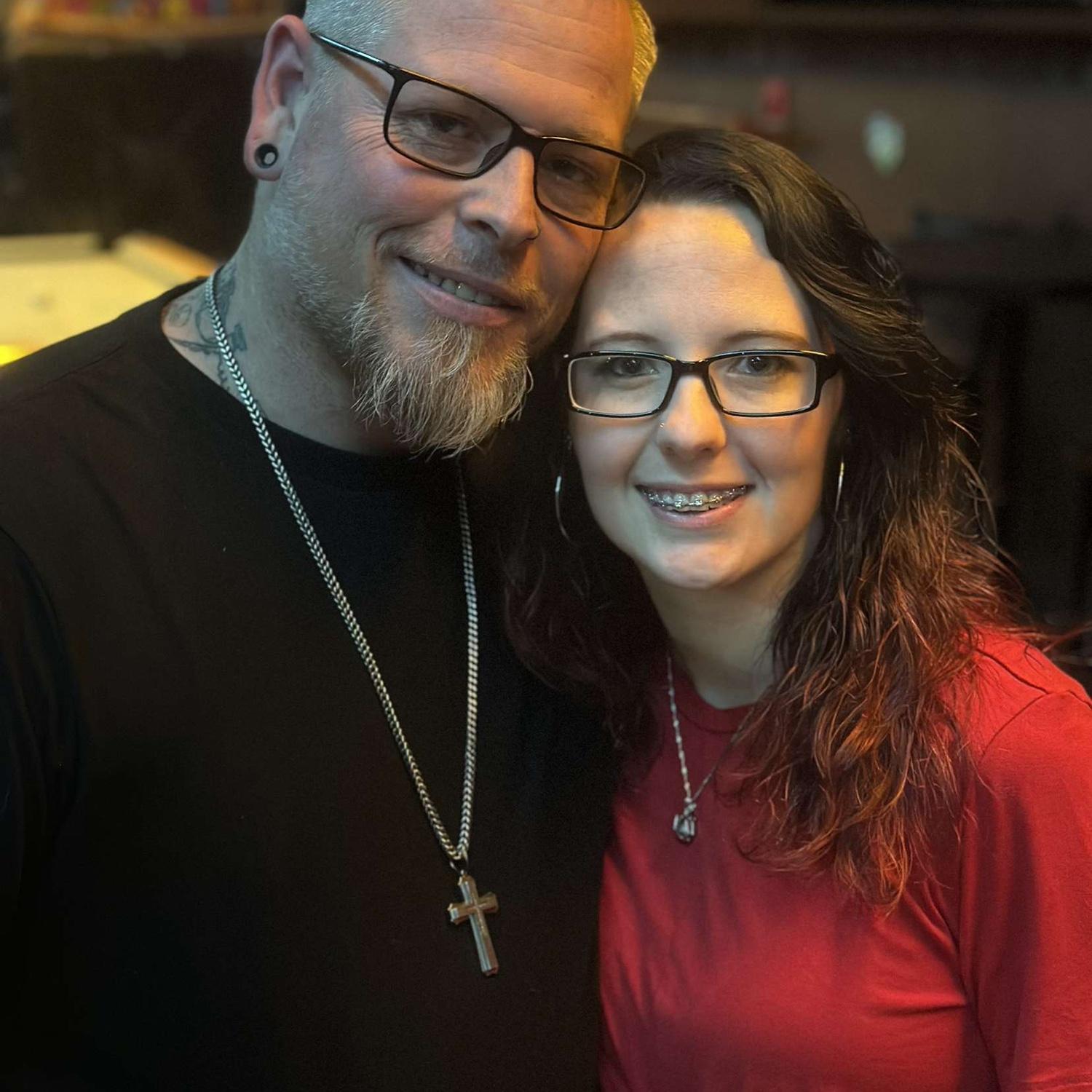 Our first night out together as a couple