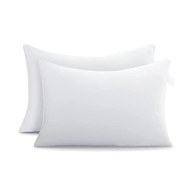 Acanva Bed Pillows for Sleeping 2 Pack with Luxury Hotel Quality, Super Plush 3D Fiber Filling, Top-end Cover for Side Stomach Back Sleepers, King-Pack of 2, White/Polyester Microfiber 2 Count