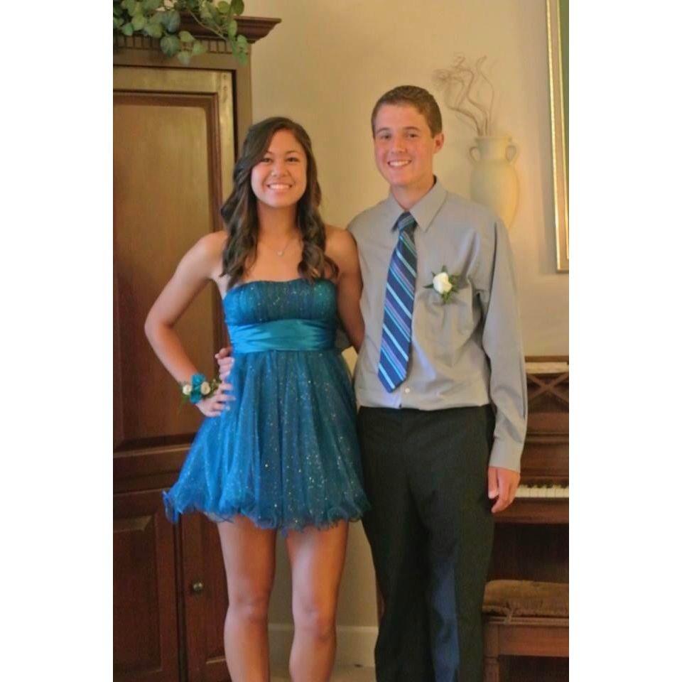 Sophomore year Homecoming - our first ever dance together!