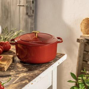 BALLARINI Bellamonte Cast Iron 7.6-qt Round Dutch Oven - Pomodoro Red
