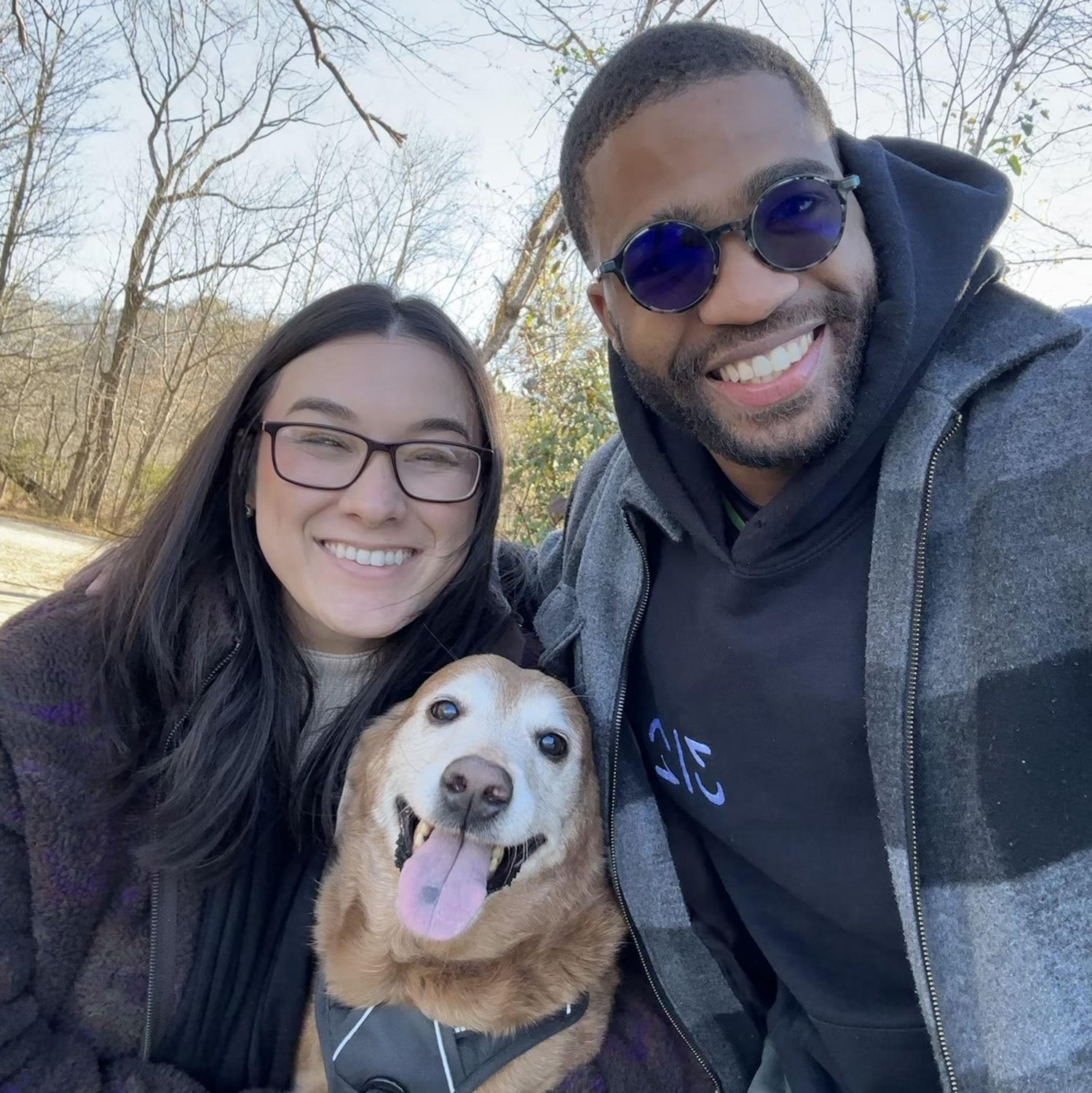 Afternoon hike with Bear