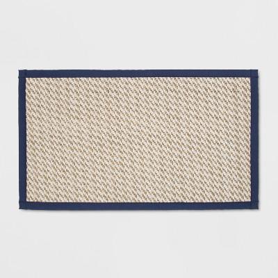 34"x20" Border Kitchen Mat Blue - Threshold&#153;