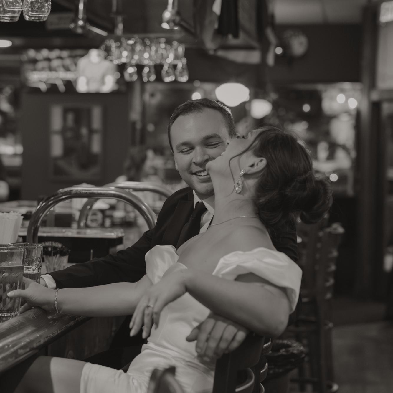 We had our first date at Loughmiller's, a pub across the street from the Statehouse!