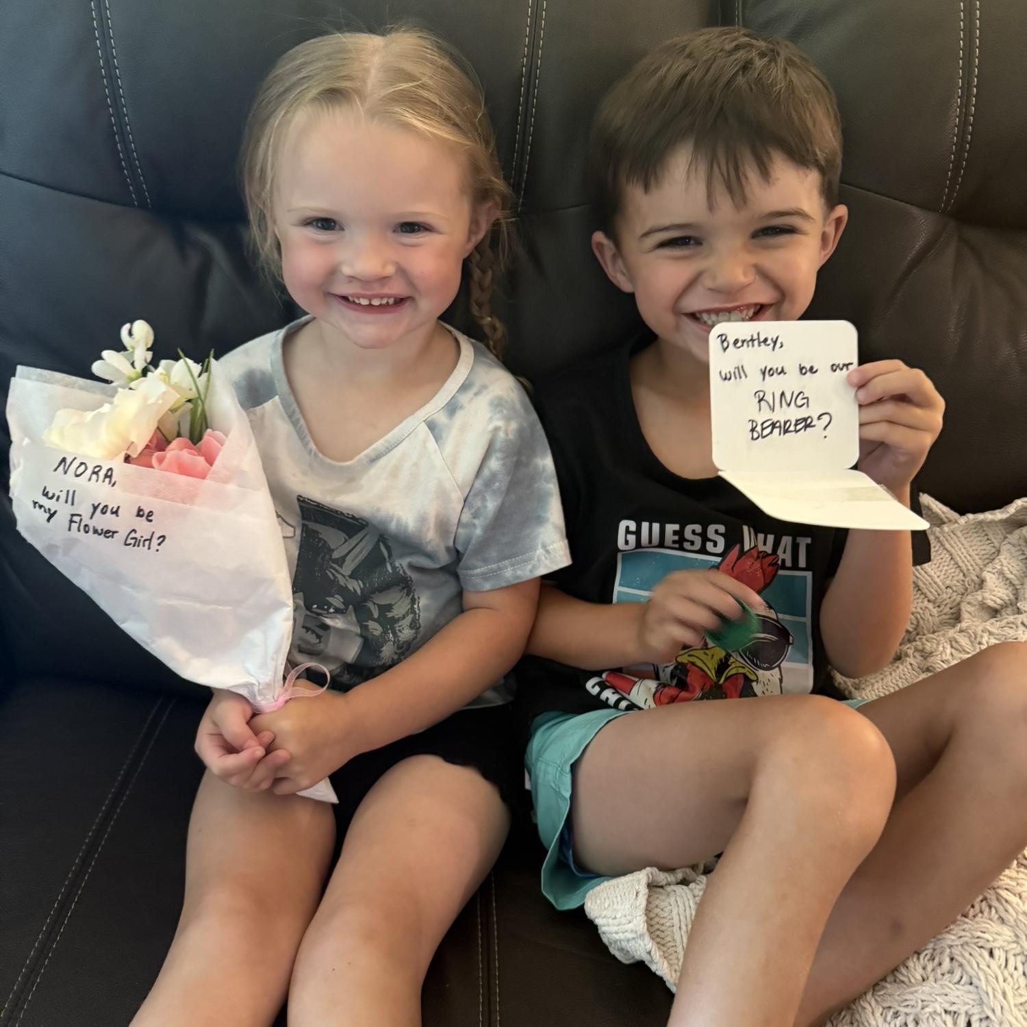 Nora and Bentley Comeaux - Flower Girl and Ring Bearer
