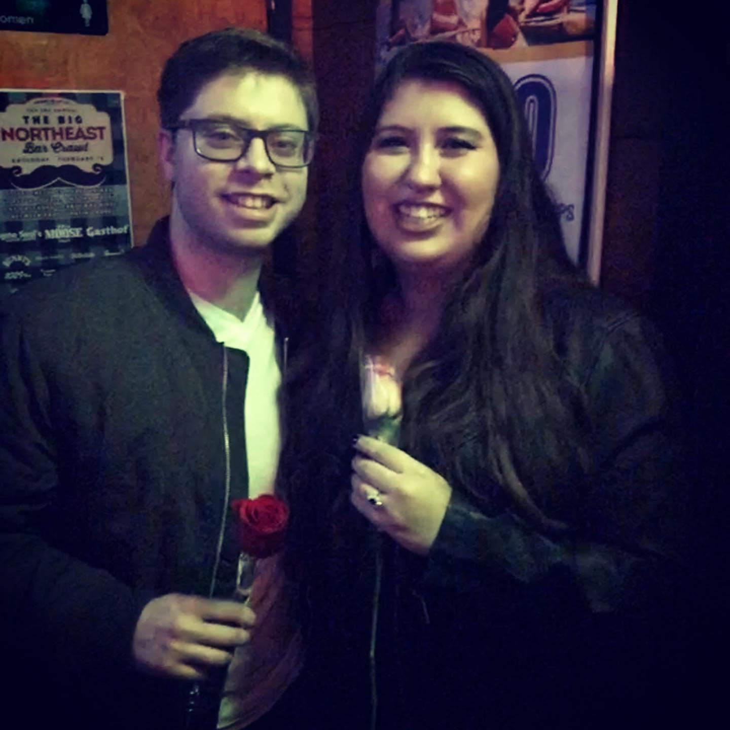 Still in shock right after Aaronn proposed!