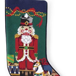 Needlepoint Personalized Christmas Stocking-Nostalgic Nutcracker