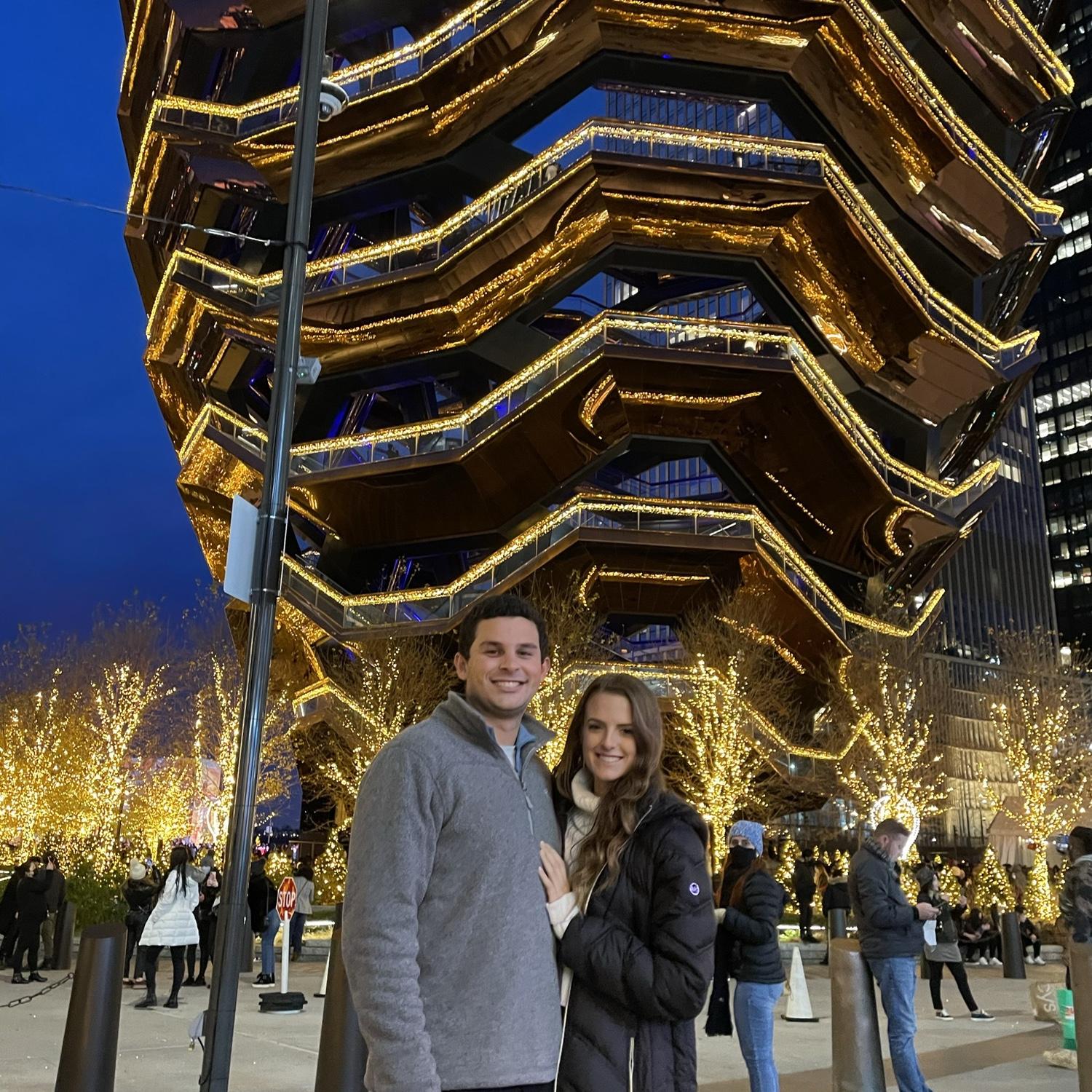 Our first trip together to New York City in December 2020!