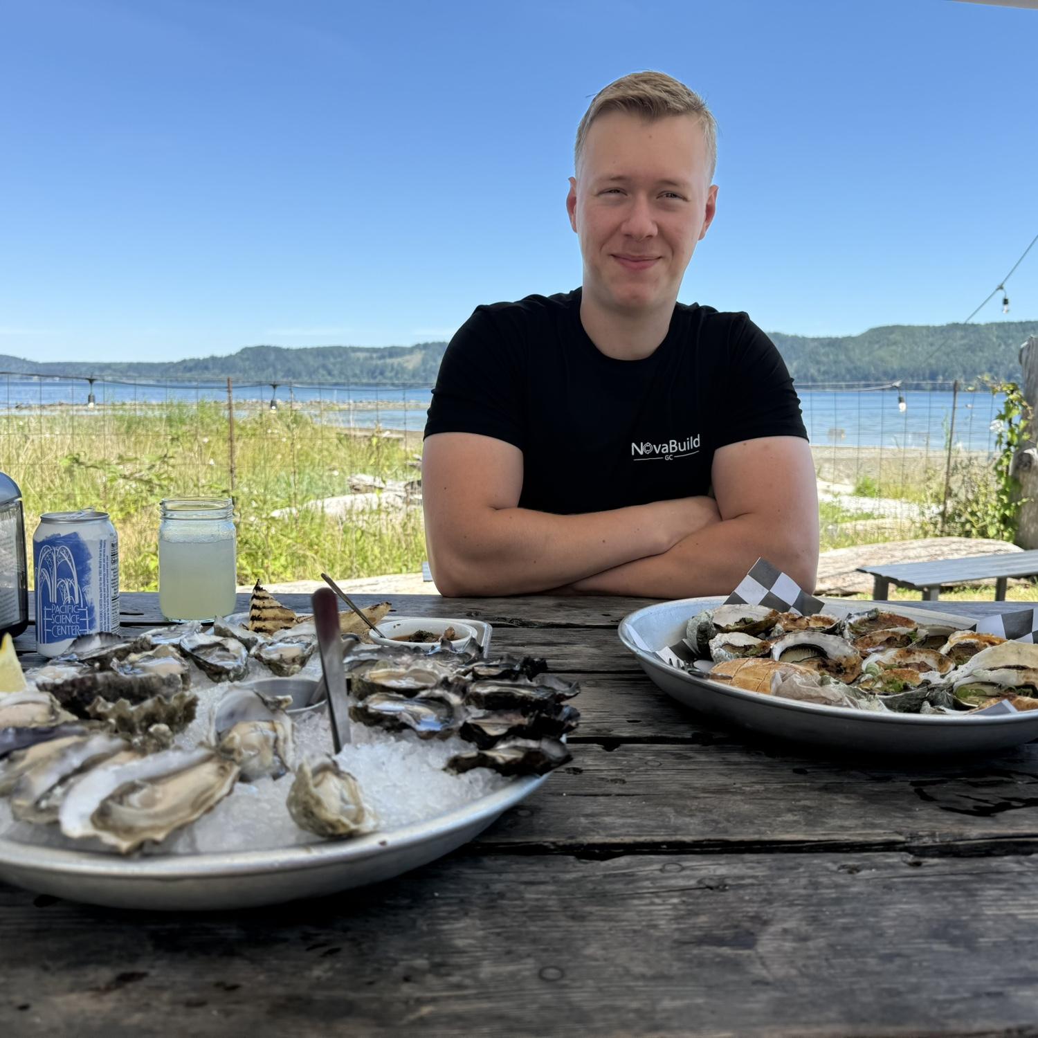 Excited to eat some oysters