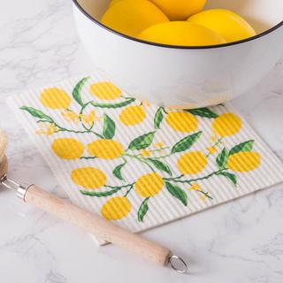 Lemons Swedish Dishcloth, Set of 3