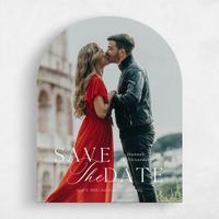 White Wedding Save the Date - Lino Photo