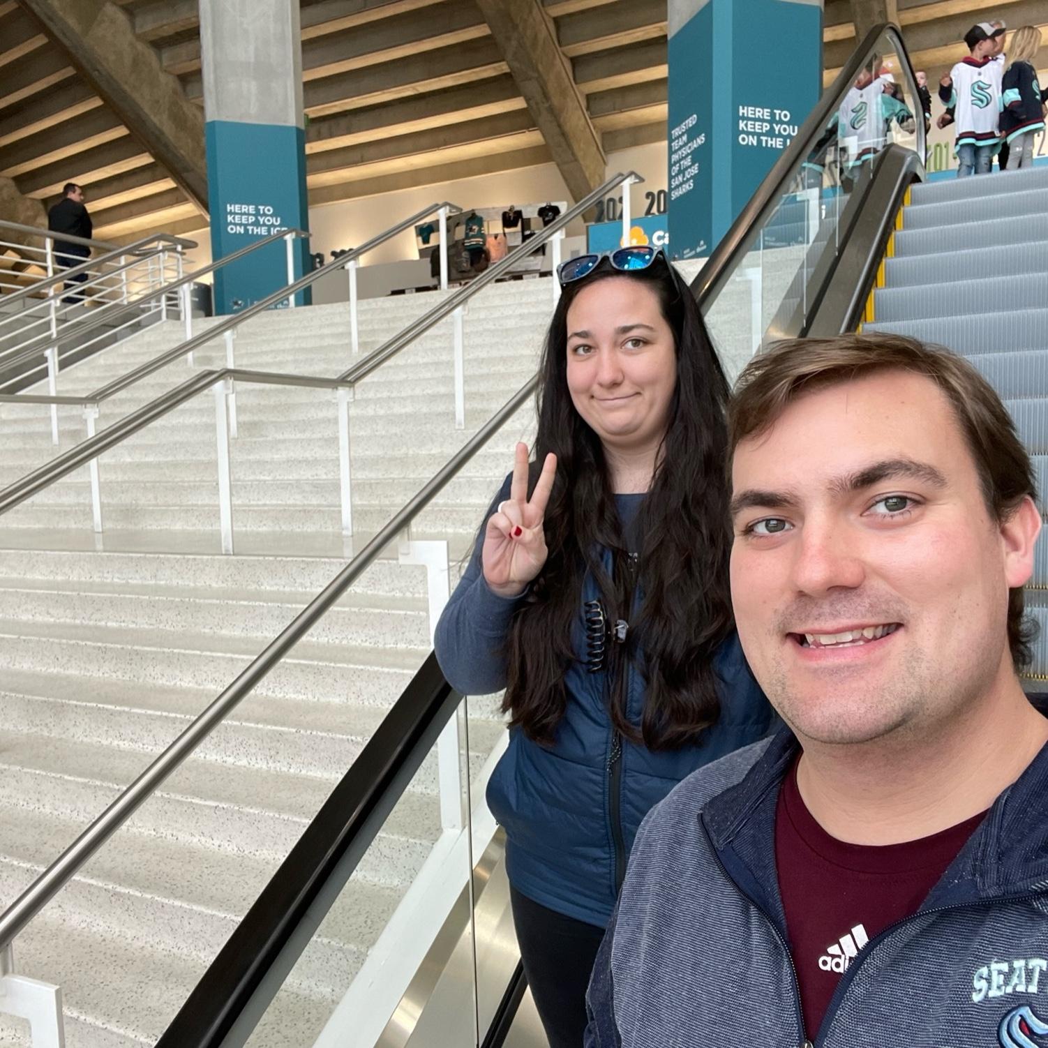 Kraken - Sharks hockey game in San Jose February 2023