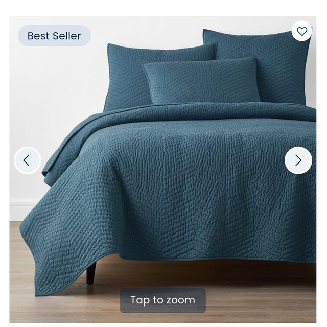 Voile Quilt (Size: King, Color: Pacific)