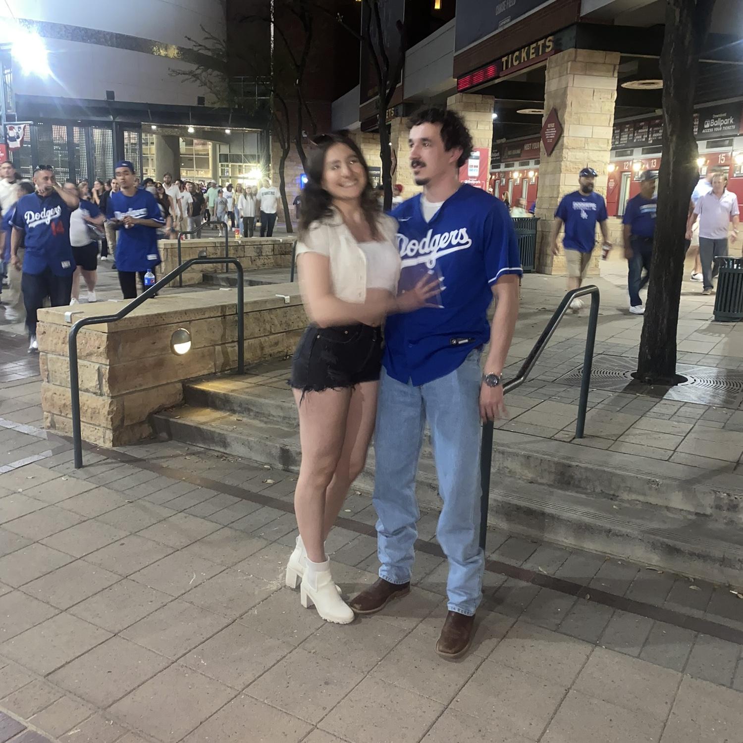 First Dodgers game together