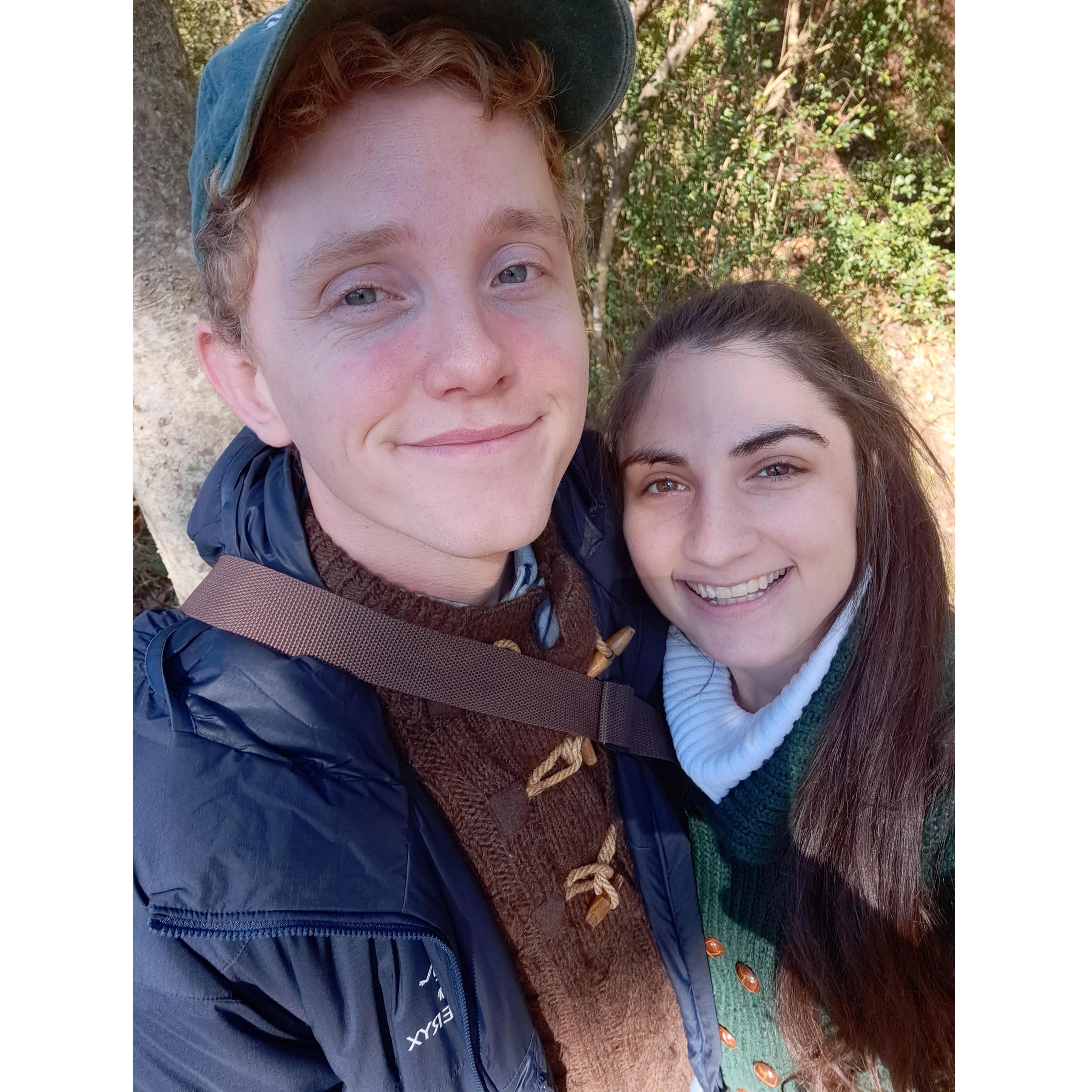 30 minutes after Aubrey proposed, we spent the rest of the day hiking and talking.