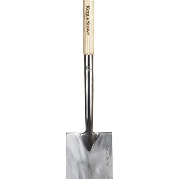 Kent & Stowe Kid's Stainless Steel Digging Spade, Compact and Light Garden Spade, Designed for Growing Gardeners, All Year Round Garden Tools Made from Stainless Steel and Ash Wood