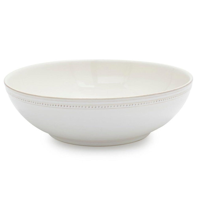 Sur La Table Pearl Stoneware Serving Bowl, White